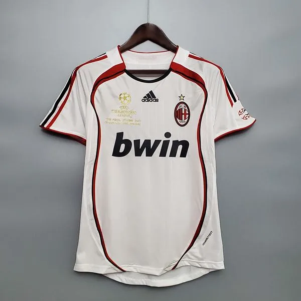 Camiseta de fútbol AC Milan 2006/07 VISITANTE MANGA CORTA VERSION FAN